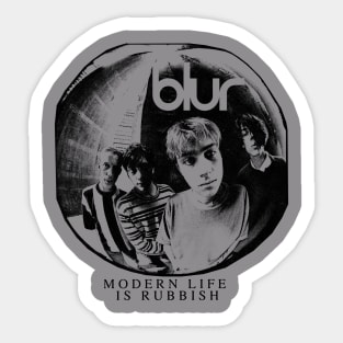 80s 90s Blur Band Sticker